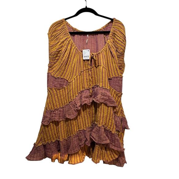 NWT Free People Women's Multicolor Best On The Beach Tunic Top Size Medium - Picture 2 of 9